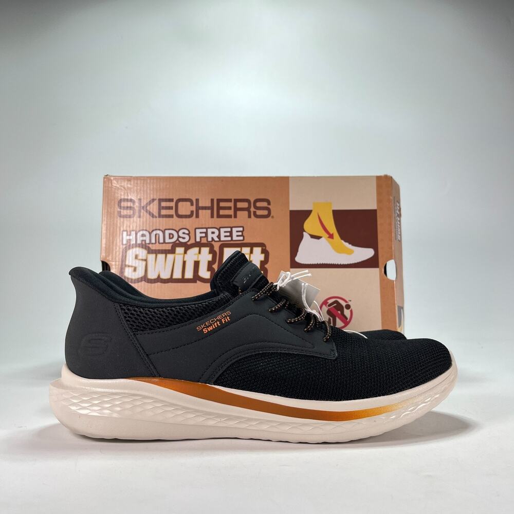 Skechers Hands Free Swift Fit Black Casual Shoes Sneakers 1961251 Men’s Size 13